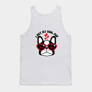 I Met My Soul Pup Valentines Gift For Dog Lovers Tank Top